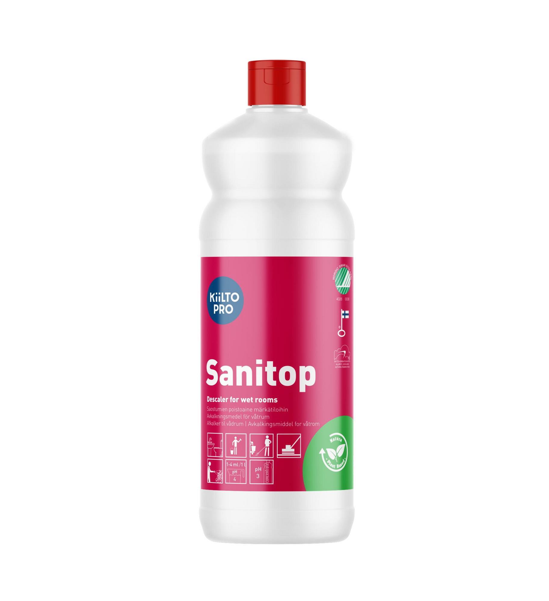 Kiilto Pro Sanitop 1 L Saniteettitilojen Puhdistusaine Tukkuliike Kiilto Pro Sanitop 1 L Saniteettitilojen Puhdistusaine Tukkuliike